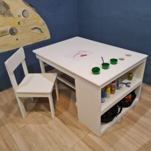 Art Table with Side Storage