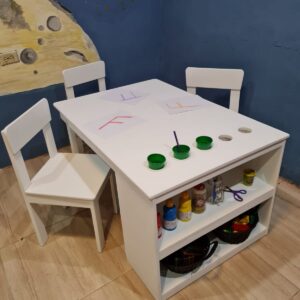 Art Table with Side Storage