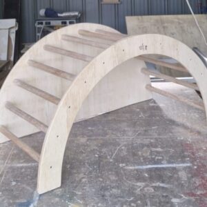 Climbing Arch/Rocker/Table with Dowels (Natural Finish)