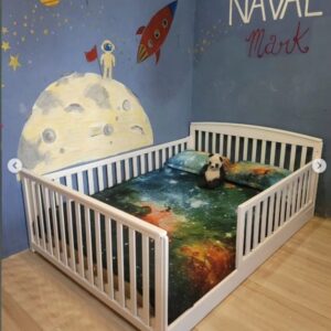 Crib to Full(double) Sized Floorbed with Side Rails