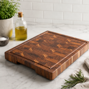 End Grain Teak Cutting Board