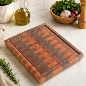 End Grain Mahogany Cutting Board