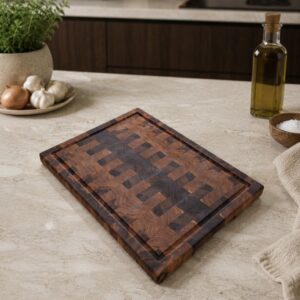 End Grain Teak Cutting Board